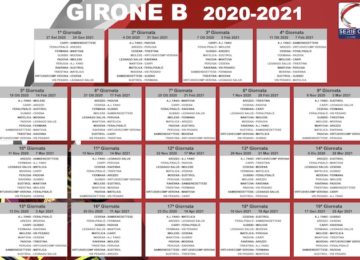 calendario serie c girone b 2020-2021