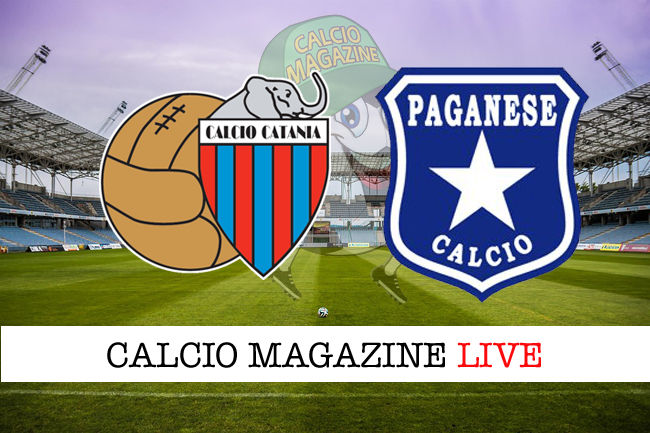 Catania Paganese cronaca diretta live risultato in tempo reale