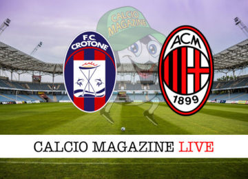 Crotone Milan cronaca diretta live risultato in tempo reale