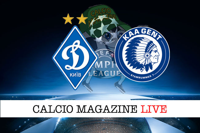 Dinamo Kiev Gent cronaca diretta live risultato in tempo reale