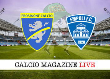 Frosinone Empoli cronaca diretta live risultato in tempo reale