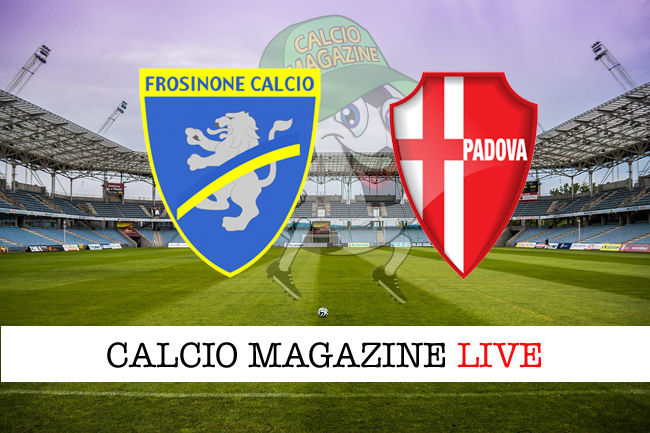 Frosinone Padova cronaca diretta live risultato in tempo reale