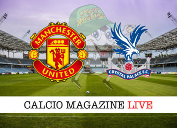 Manchester United Crystal Palace cronaca diretta live risultato in tempo reale