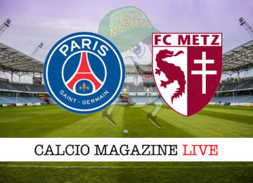 PSG Metz cronaca diretta live risultato in tempo reale