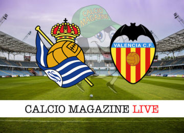 Real Sociedad Valencia cronaca diretta live risultato in tempo reale