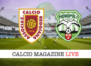 Reggiana Monopoli cronaca diretta live risultato in tempo reale