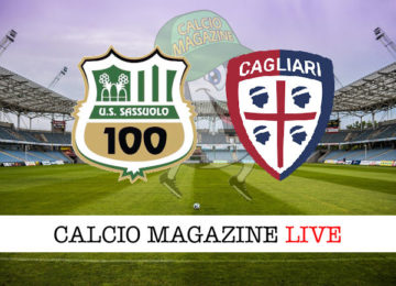 Sassuolo Cagliari cronaca diretta live risultato in tempo reale