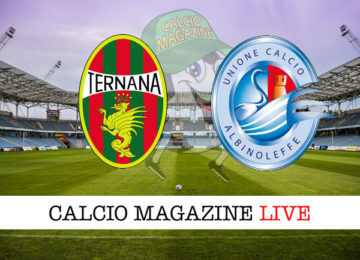 Ternana Albinoleffe cronaca diretta live risultato in tempo reale