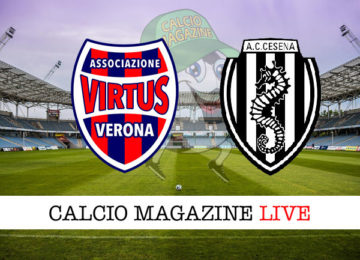 Virtus Verona Cesena cronaca diretta live risultato in tempo reale