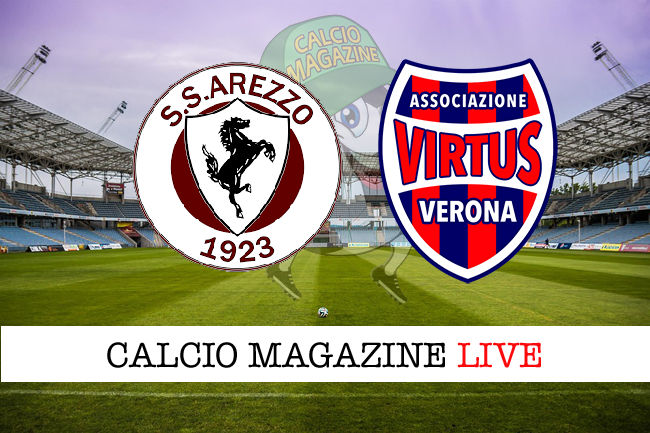 Arezzo Virtus Vecomp Verona cronaca diretta live risultato in tempo reale