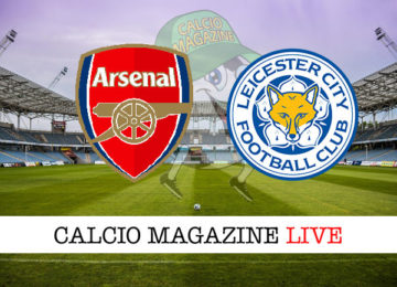 Arsenal Leicester cronaca diretta live risultato in tempo reale