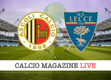 Ascoli Lecce cronaca diretta live risultato in tempo reale