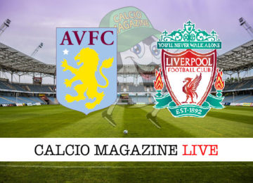 Aston Villa Liverpool cronaca diretta live risultato in tempo reale