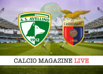 Avellino Casertana cronaca diretta live risultato in tempo reale