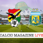 Bolivia Argentina cronaca diretta live risultato in tempo reale
