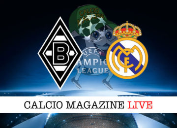 Borussia M'Gladbach Real Madrid cronaca diretta live risultato in tempo reale