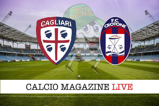 Cagliari Crotone cronaca diretta live risultato in tempo reale