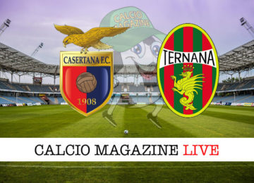 Casertana Ternana cronaca diretta live risultato in tempo reale