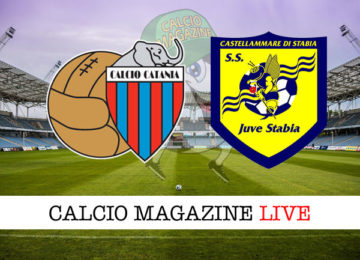 Catania Juve Stabia cronaca diretta live risultato in tempo reale