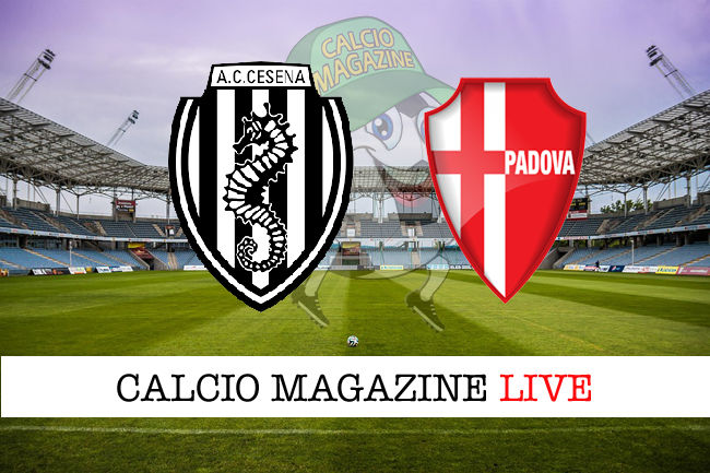 Cesena Padova cronaca diretta live risultato in tempo reale