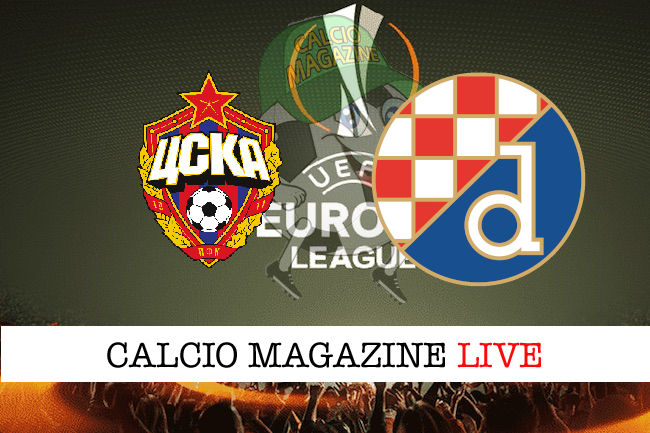 CSKA Mosca Dinamo Zagabria cronaca diretta live risultato in tempo reale