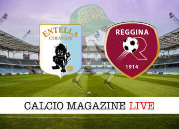 Virtus Entella Reggina cronaca diretta live risultato in tempo reale