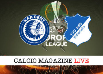 Gent Hoffenheim cronaca diretta live risultato in tempo reale