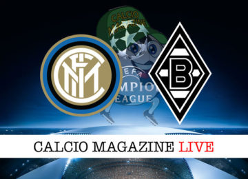 Inter Borussia M'Gladbach cronaca diretta live risultato in tempo reale