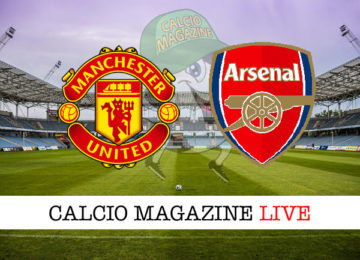 Manchester United Arsenal cronaca diretta live risultato in tempo reale