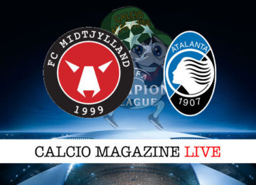 Midtjylland Atalanta cronaca diretta live risultato in tempo reale