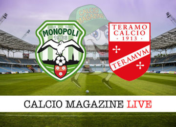 Monopoli Teramo cronaca diretta live risultato in tempo reale