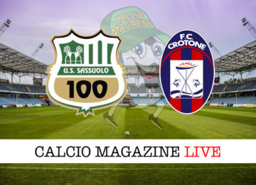 Sassuolo Crotone cronaca diretta live risultato in tempo reale