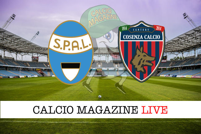 Spal Cosenza cronaca diretta live risultato in tempo reale