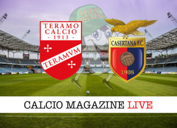 Teramo Casertana cronaca diretta live risultato in tempo reale