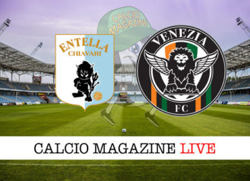 Virtus Entella Venezia cronaca diretta live risultato in tempo reale