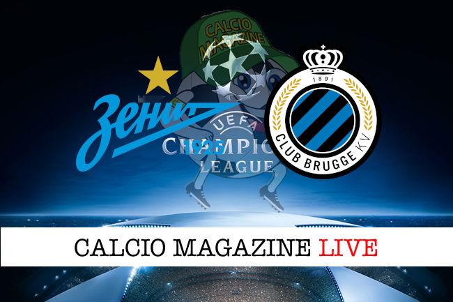 Zenit Club Brugge cronaca diretta live risultato in tempo reale