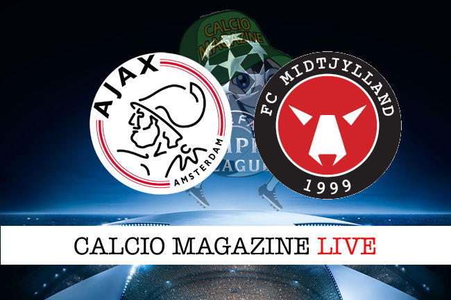 Ajax Midtjylland cronaca diretta live risultato in tempo reale