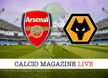 Arsenal Wolverhampton cronaca diretta live risultato in tempo reale