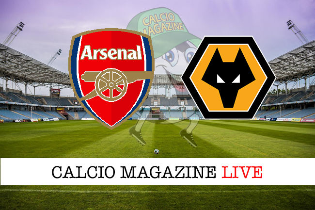 Arsenal Wolverhampton cronaca diretta live risultato in tempo reale