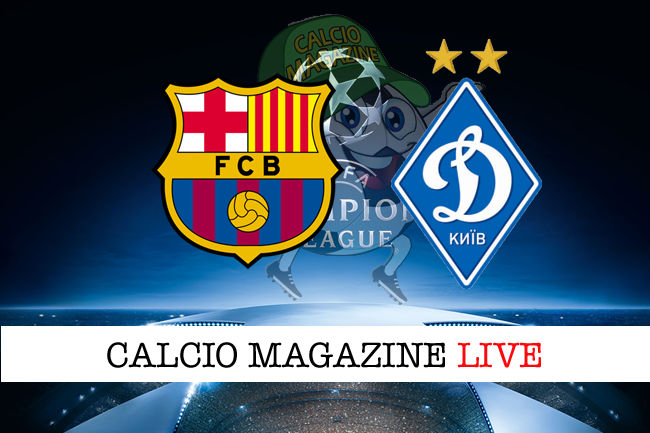 Barcellona Dinamo Kiev cronaca diretta live risultato in tempo reale