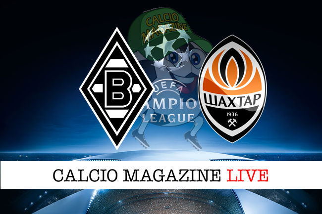 Borussia M'Gladbach Shakhtar Donetsk cronaca diretta live risultato in tempo reale