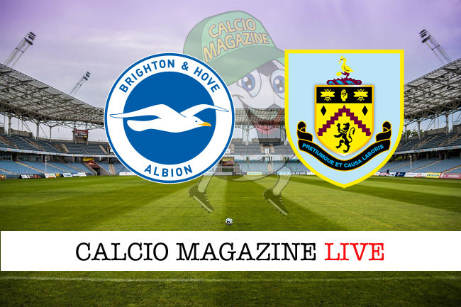 Brighton Burnley cronaca diretta live risultato in tempo reale