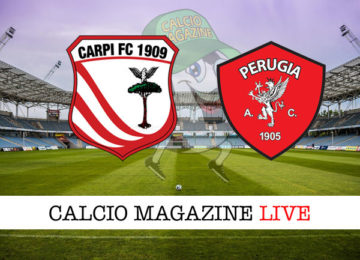 Carpi Perugia cronaca diretta live risultato in tempo reale