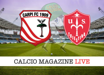 Carpi Triestina cronaca diretta live risultato in tempo reale