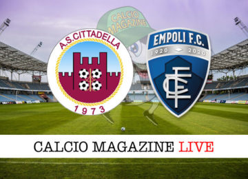 Cittadella Empoli cronaca diretta live risultato in tempo reale