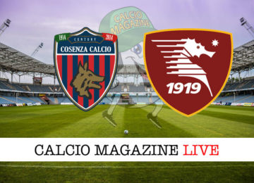 Cosenza Salernitana cronaca diretta live risultato in tempo reale