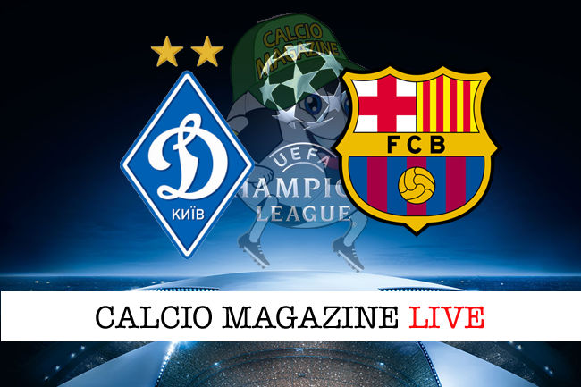 Dinamo Kiev Barcellona cronaca diretta live risultato in tempo reale