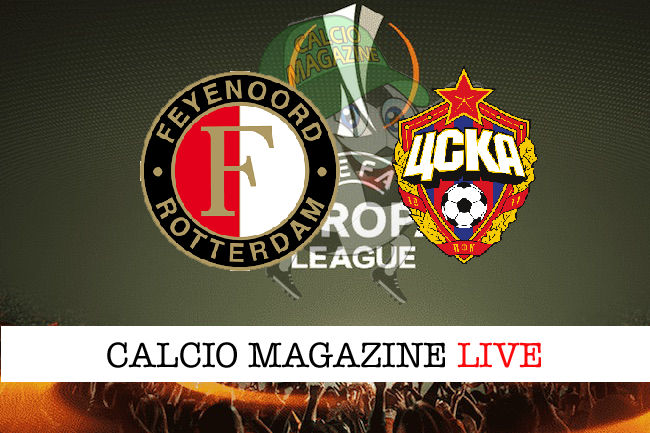 Feyenoord CSKA Mosca cronaca diretta live risultato in tempo reale