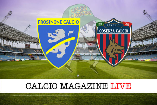 Frosinone Cosenza cronaca diretta live risultato in tempo reale