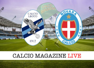 Lecco Novara cronaca diretta live risultato in tempo reale